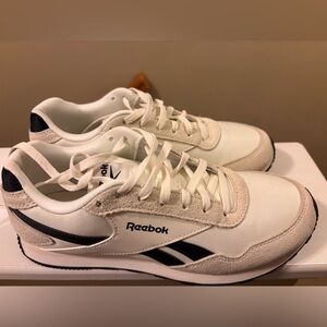 Reebok Classic Off White and Black Womens Sneakers